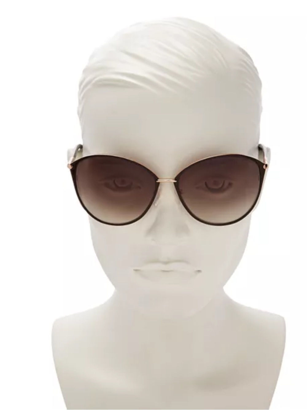 TOM FORD Penelope Sunglasses 59MM Polarized Lens Oversize Round gradient brown - Picture 10 of 12